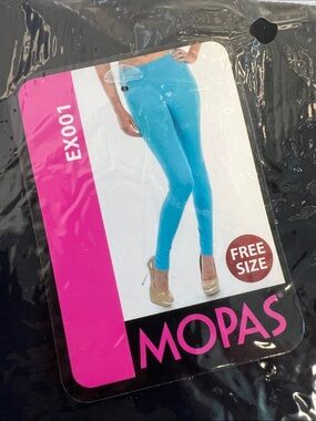 Mopas One Size Seamelss Leggings Blk New